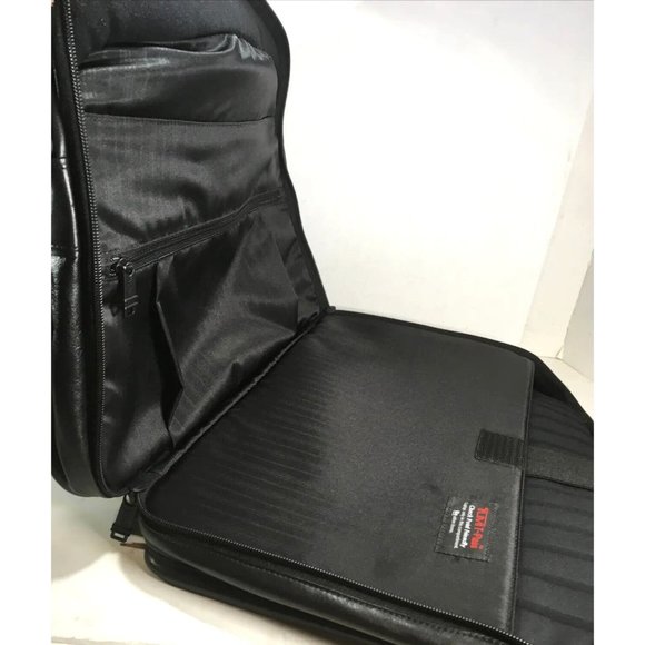 Tumi Bags Tumi Vtg Black Leather Laptop Briefcase Non Tumi